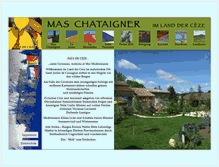 Tablet Screenshot of mas-chataigner.com
